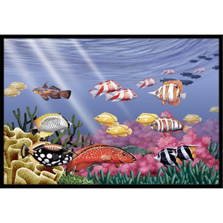 Carolines Treasures Undersea Fantasy 7 Indoor and Outdoor Mat- 18 x 27 in. PTW2032MAT